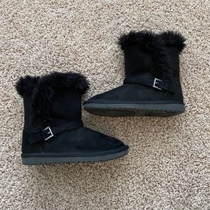 Girls Size 1 Black Boots